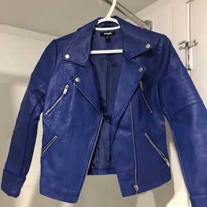 Faux leather jacket